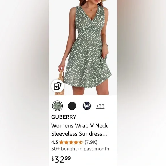 NWOT GUBERRY Floral Sleeveless Dress - Picture 3 of 15